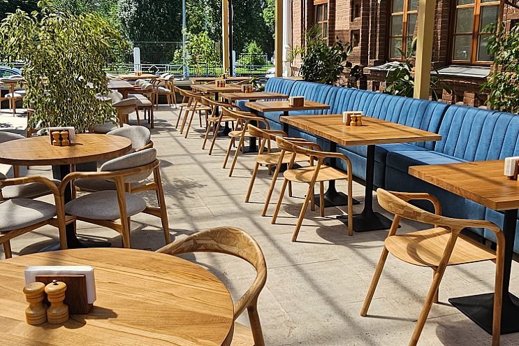 Бистро "Земляне" - авторская мебель для гастрономического концепта